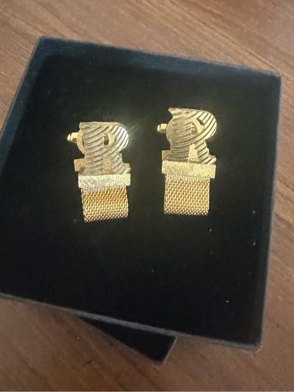 vintage Dante gold-tone monogram 